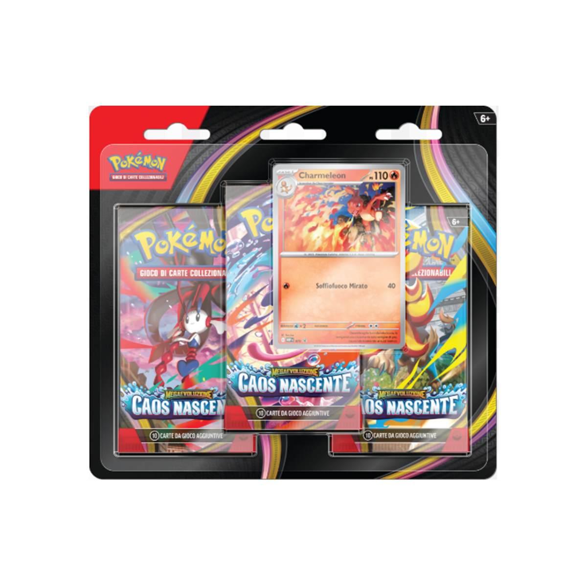 Caos Nascente 3 Bustine/Pack Blister con promo Charmeleon Italiano