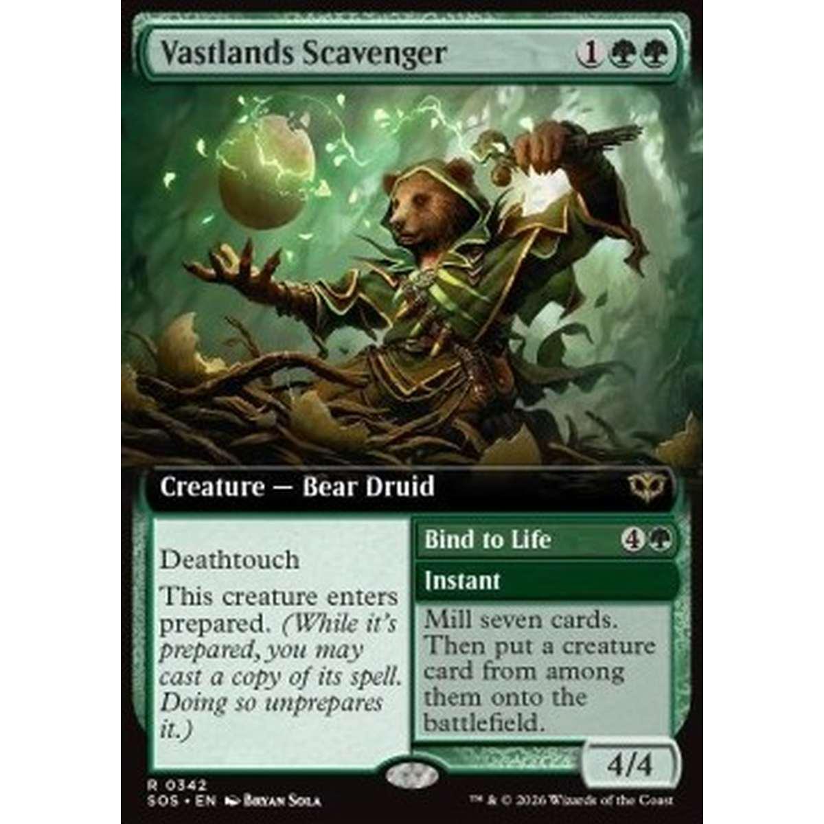 Vastlands Scavenger // Bind to Life - Vastlands Scavenger // Bind to Life - [XSOS][NM] [Foil]