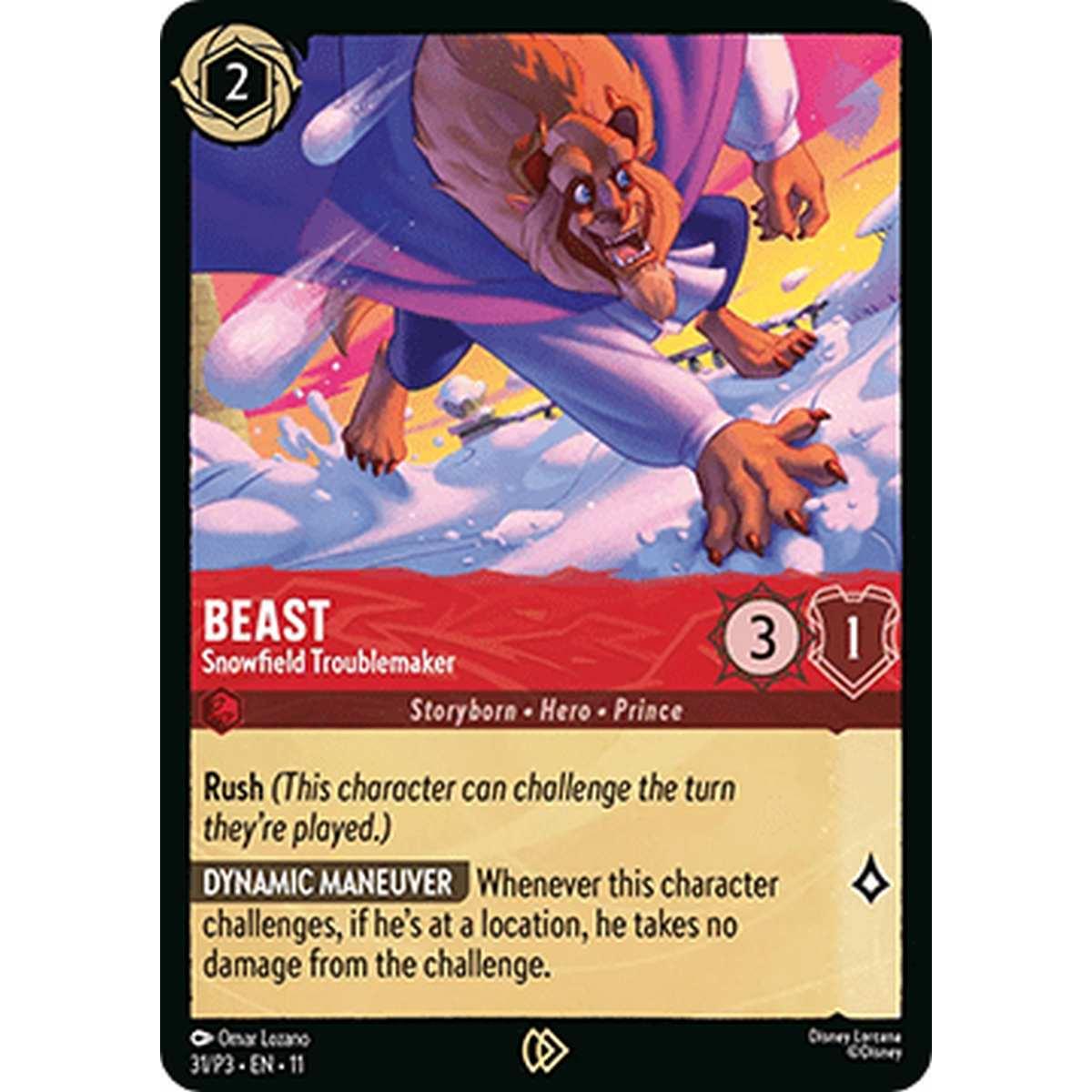 Beast - Snowfield Troublemaker - La Bestia - Combinaguai del Campo Innevato - [PR3][NM] [Foil]