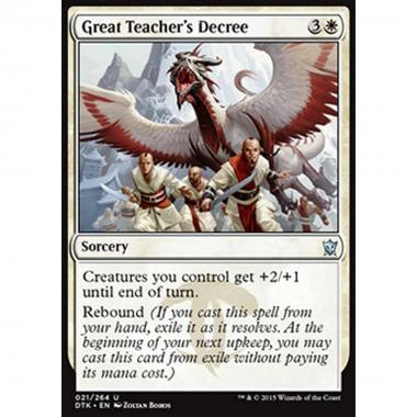Great Teacher's Decree - Decreto del Gran Maestro - [DTK] [NM]