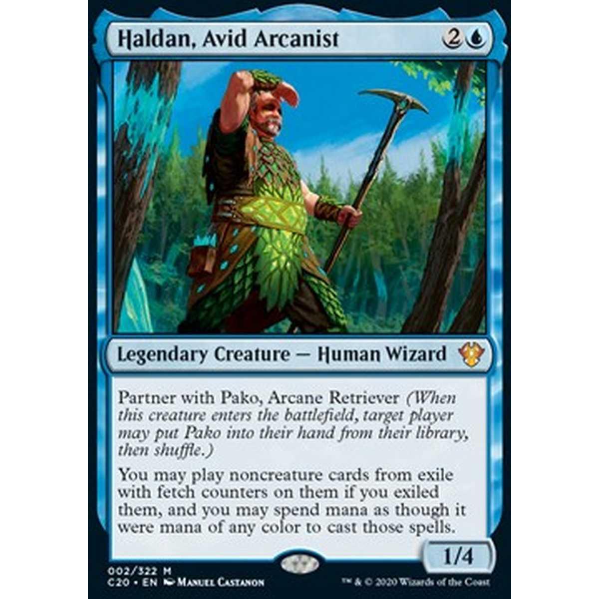 Haldan, Avid Arcanist - Haldan, Avido Arcanista - [C20][NM] [Foil]