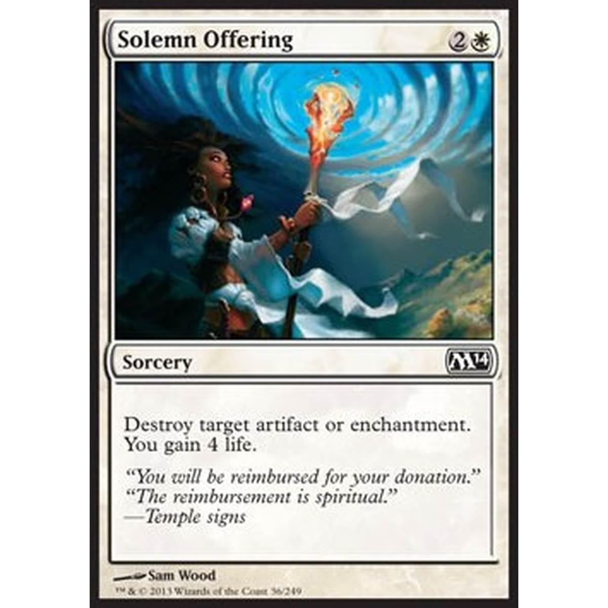 Solemn Offering - Solemn Offering - [M14][EX] [Foil]