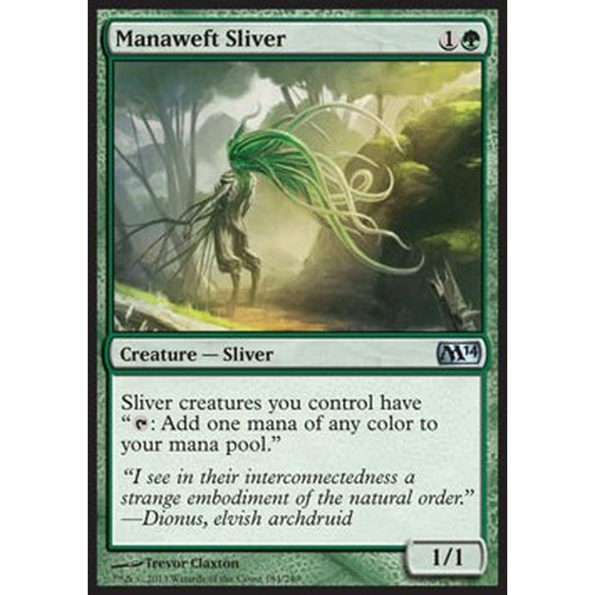 Manaweft Sliver - Tramutante Creamana - [M14][EX] [Foil]