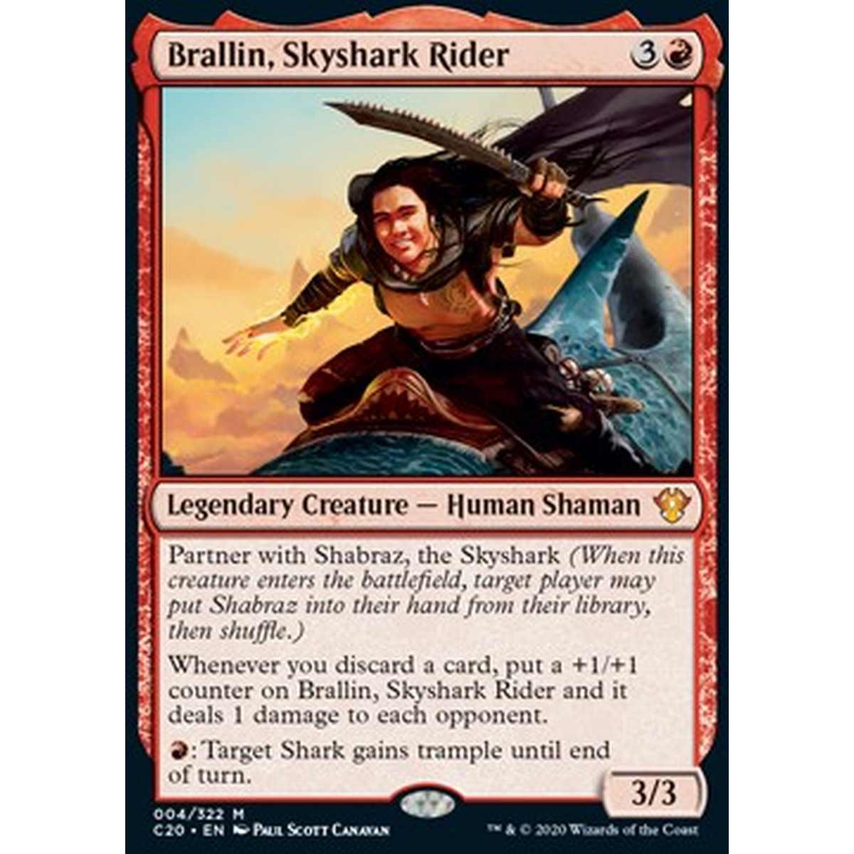 Brallin, Skyshark Rider - Brallin, Cavalcante dell'Aerosqualo - [C20][NM]