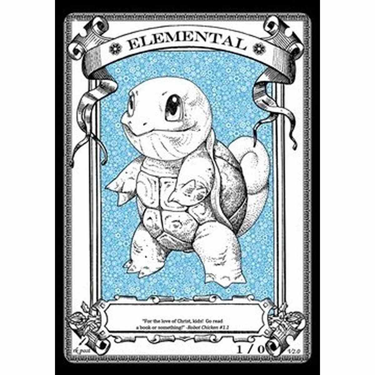 Elemental Token (Blue 1/0) (V.3) - Elemental Token (Blue 1/0) (V.3) - [RKP][EX]