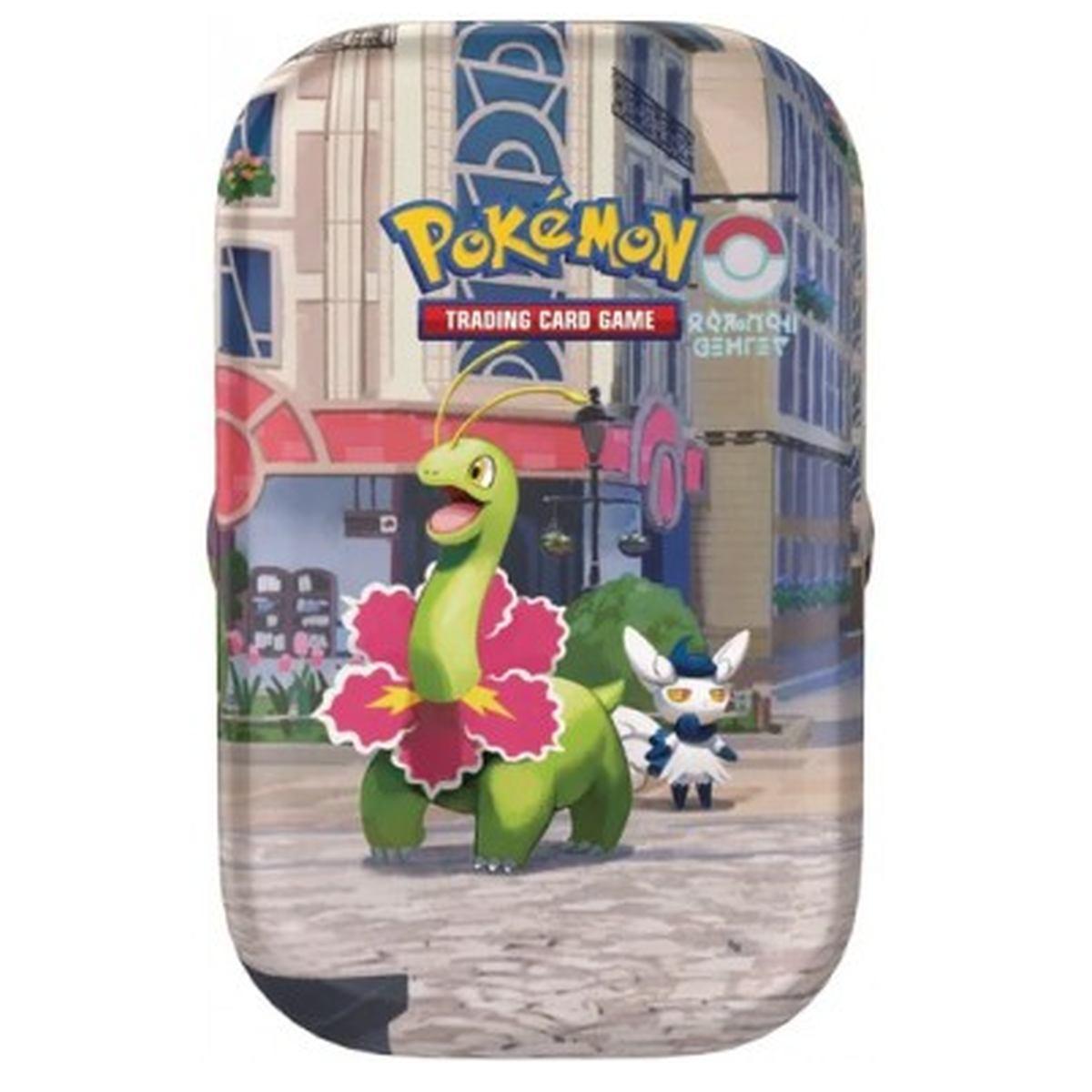 Mini Tin Collezione Luminopoli Pokemon Meganium e Meowstic