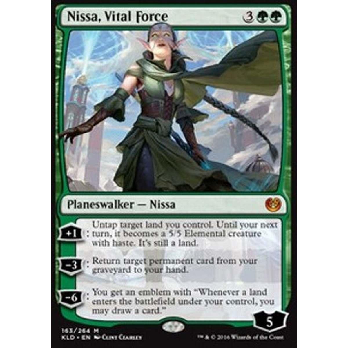 Nissa, Vital Force - Nissa, Forza Vitale - [KLD][NM] [Foil]