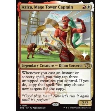 Aziza, Mage Tower Captain - Aziza, Mage Tower Captain - [PSOS][NM] [Foil]