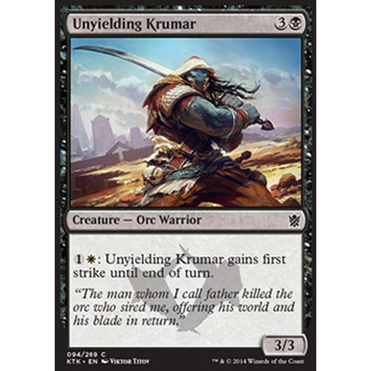Unyielding Krumar - Krumar Inesorabile - [KTK] [NM]