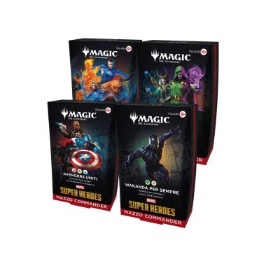 Marvel Super Heroes - Deck Set Commander - 4 Decks ITA