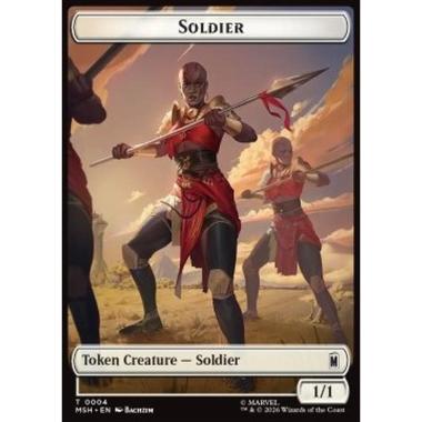 Soldier Token (W 1/1) // Insect Token (G 1/1) - Soldier Token (W 1/1) // Insect Token (G 1/1) - [TMSH][NM]