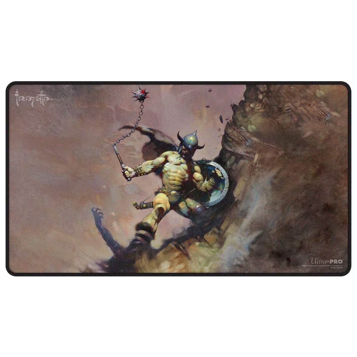 Playmat Tappetino Balck Stitched - Frank Frazetta Warrior with Ball and Chain