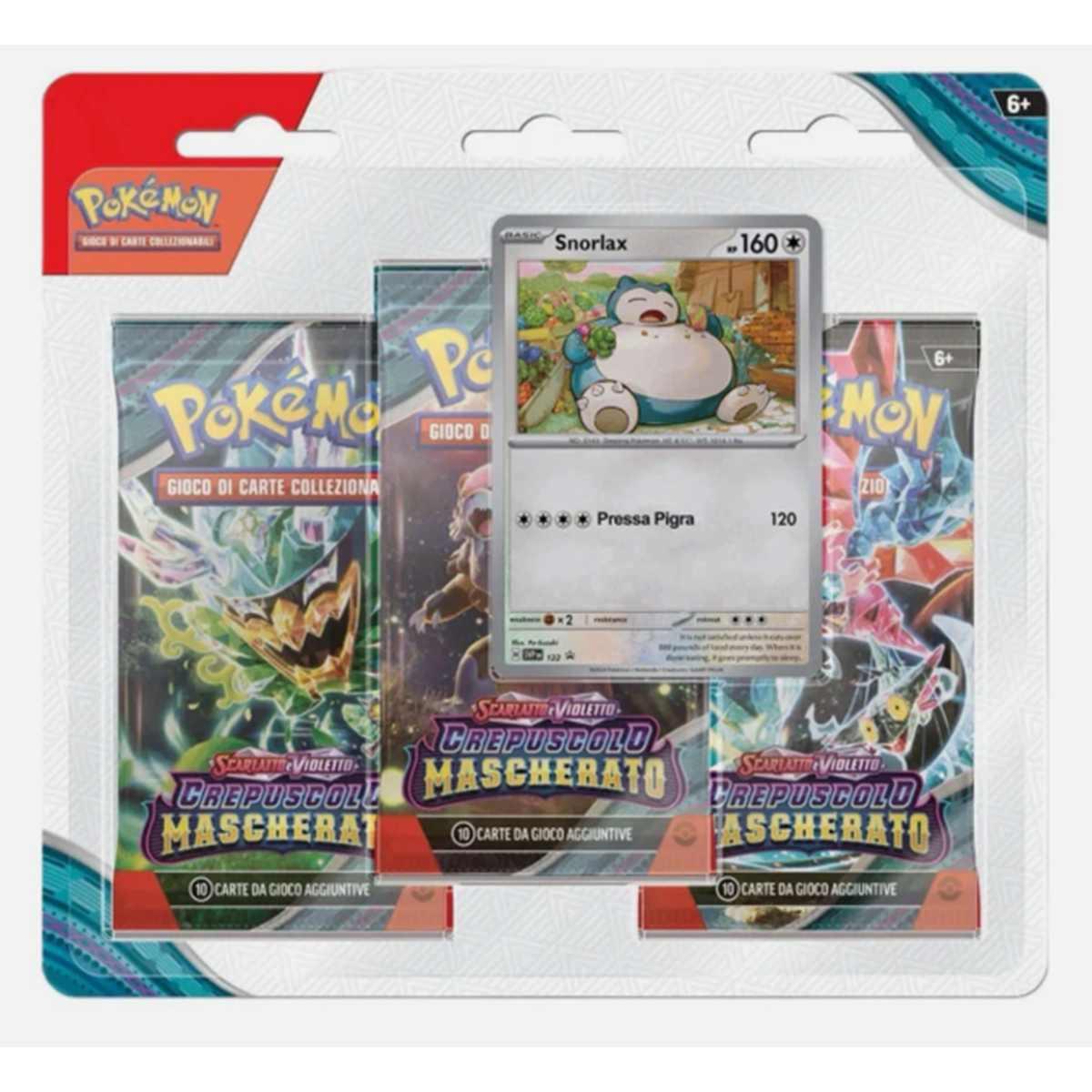 Crepuscolo Mascherato 3 Bustine/Pack Blister con promo Snorlax Italiano