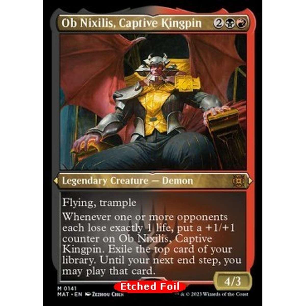 Ob Nixilis, Captive Kingpin (V.2) - Ob Nixilis, Captive Kingpin (V.2) - [XMAT][NM] [Foil]