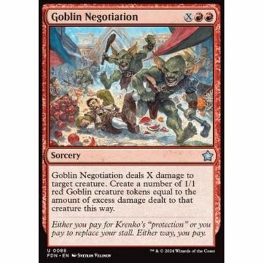 Goblin Negotiation - Goblin Negotiation - [FDN][NM] [Foil]