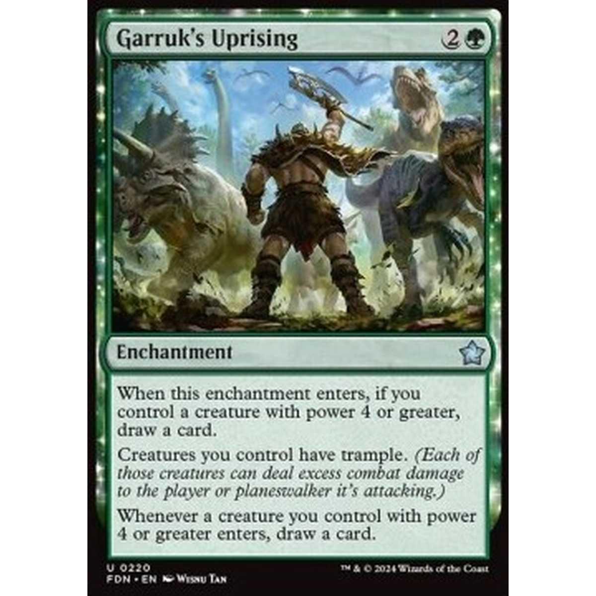 Garruk's Uprising - Garruk's Uprising - [FDN][NM] [Foil]