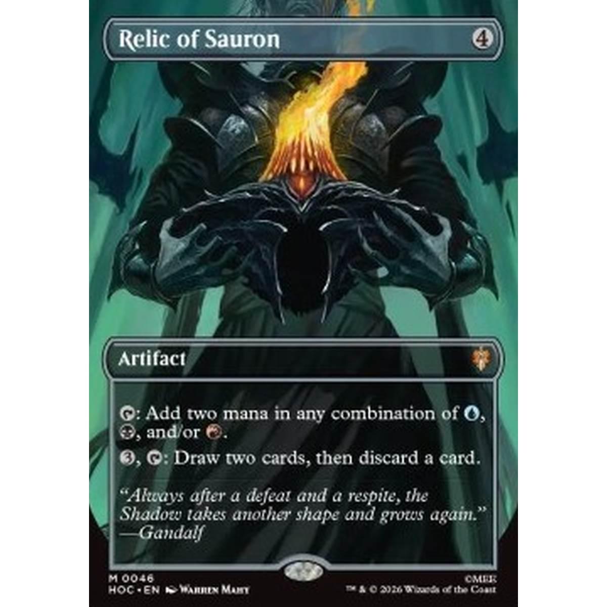 Relic of Sauron (V.1) - Reliquia di Sauron (V.1) - [HOC][NM] [Foil]
