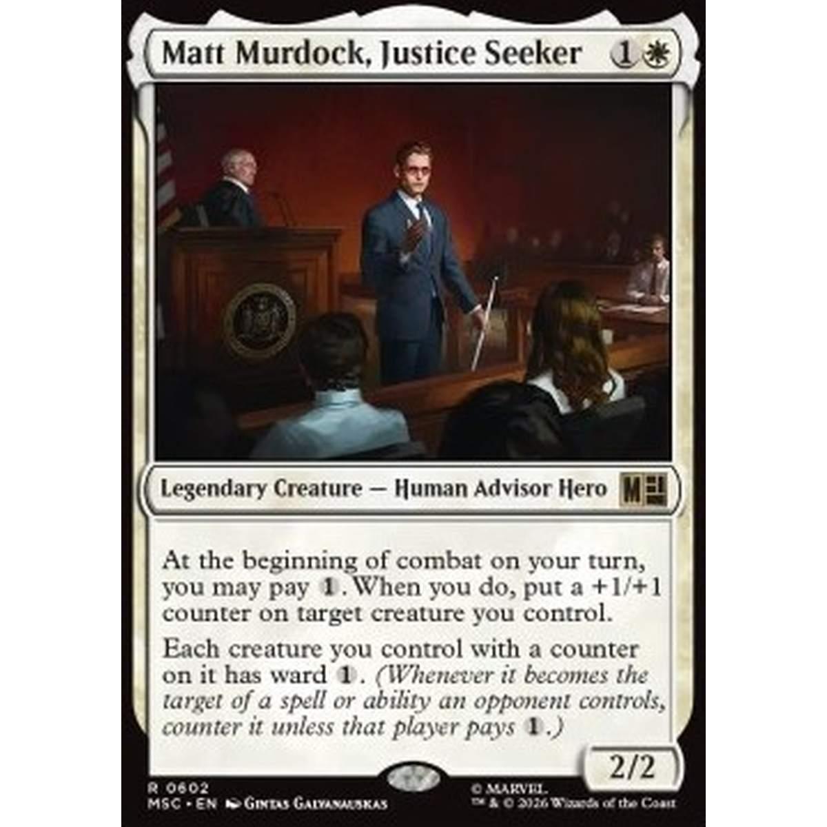 Matt Murdock, Justice Seeker - Matt Murdock, Justice Seeker - [XMSC][NM] [Foil]