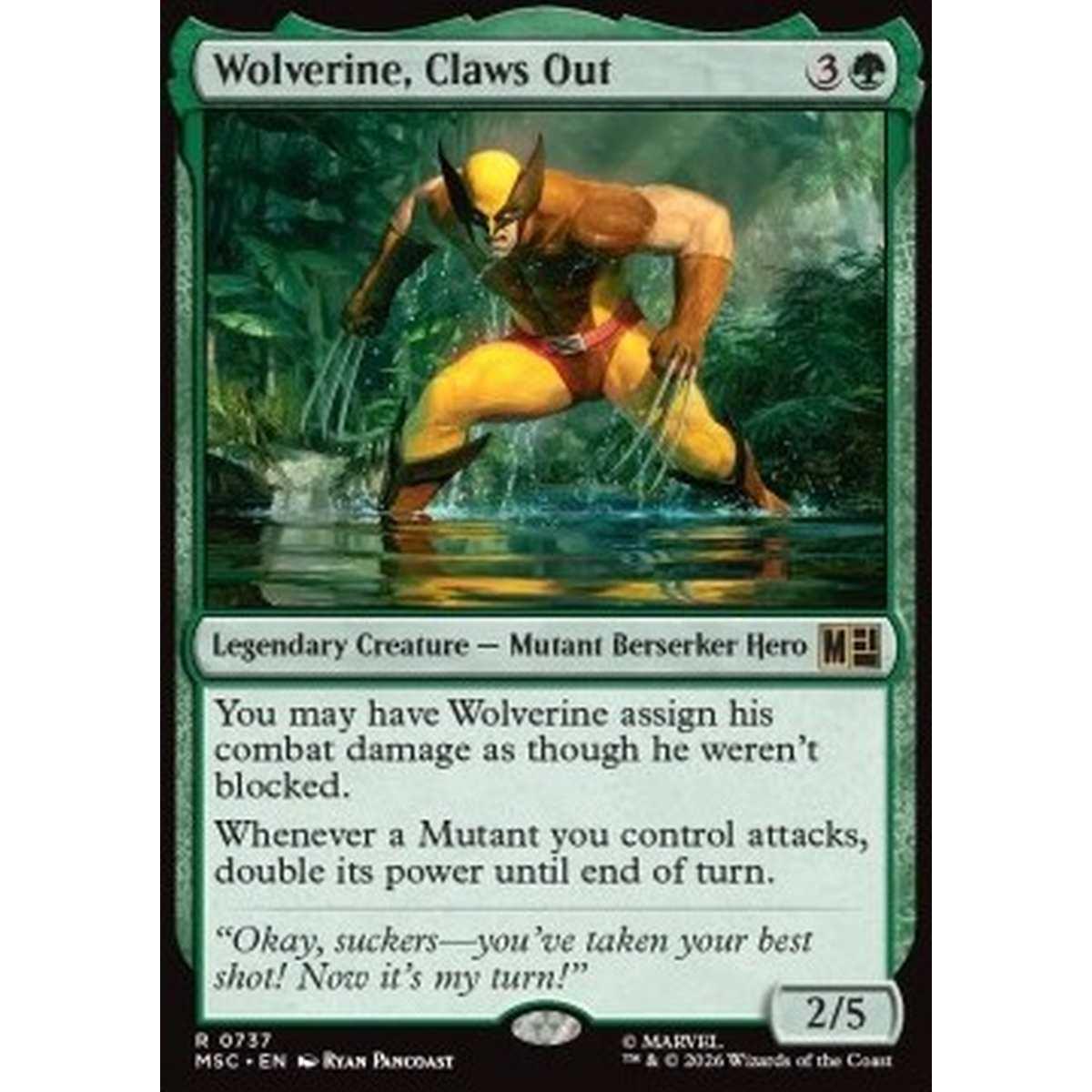 Wolverine, Claws Out - Wolverine, Claws Out - [XMSC][NM] [Foil]