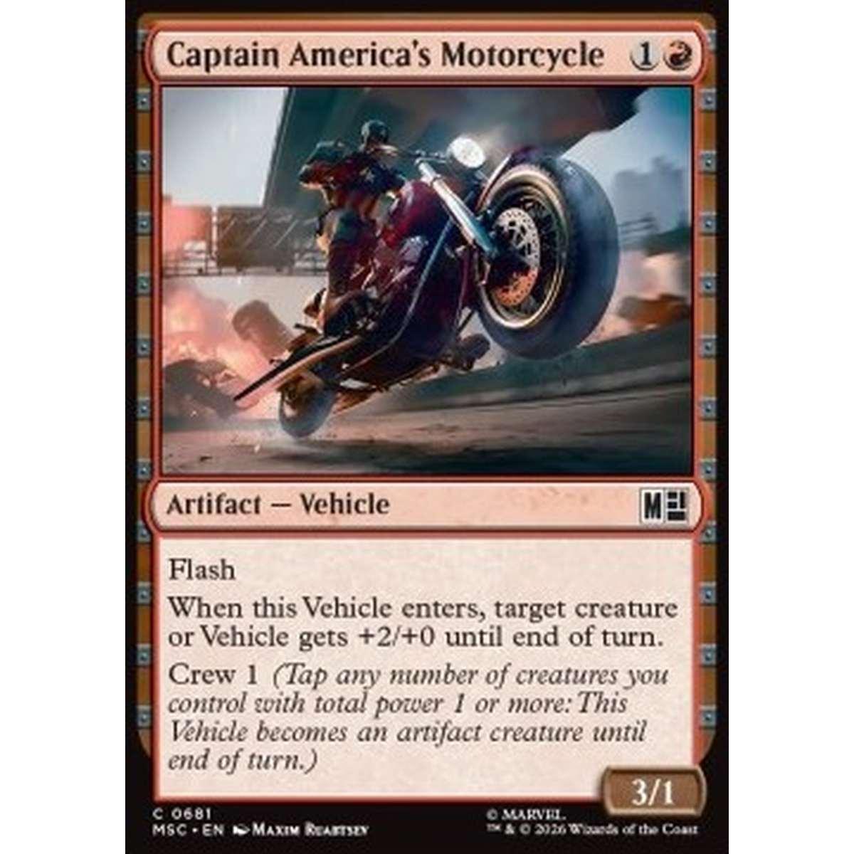 Captain America's Motorcycle - Captain America's Motorcycle - [XMSC][NM] [Foil]