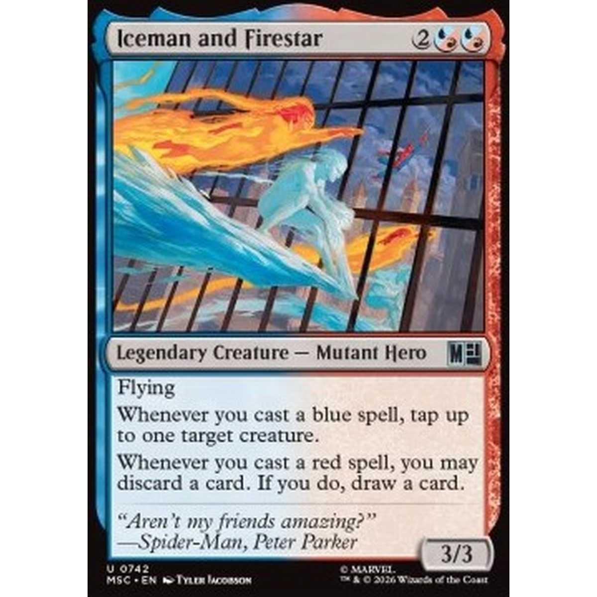 Iceman and Firestar - Iceman and Firestar - [XMSC][NM] [Foil]