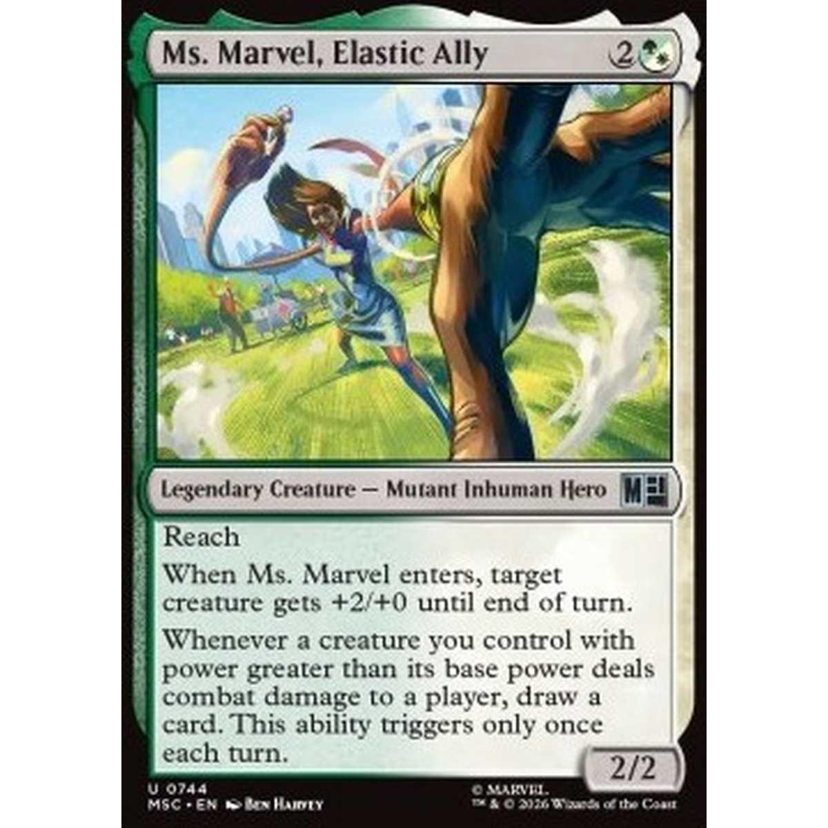 Ms. Marvel, Elastic Ally - Ms. Marvel, Elastic Ally - [XMSC][NM] [Foil]