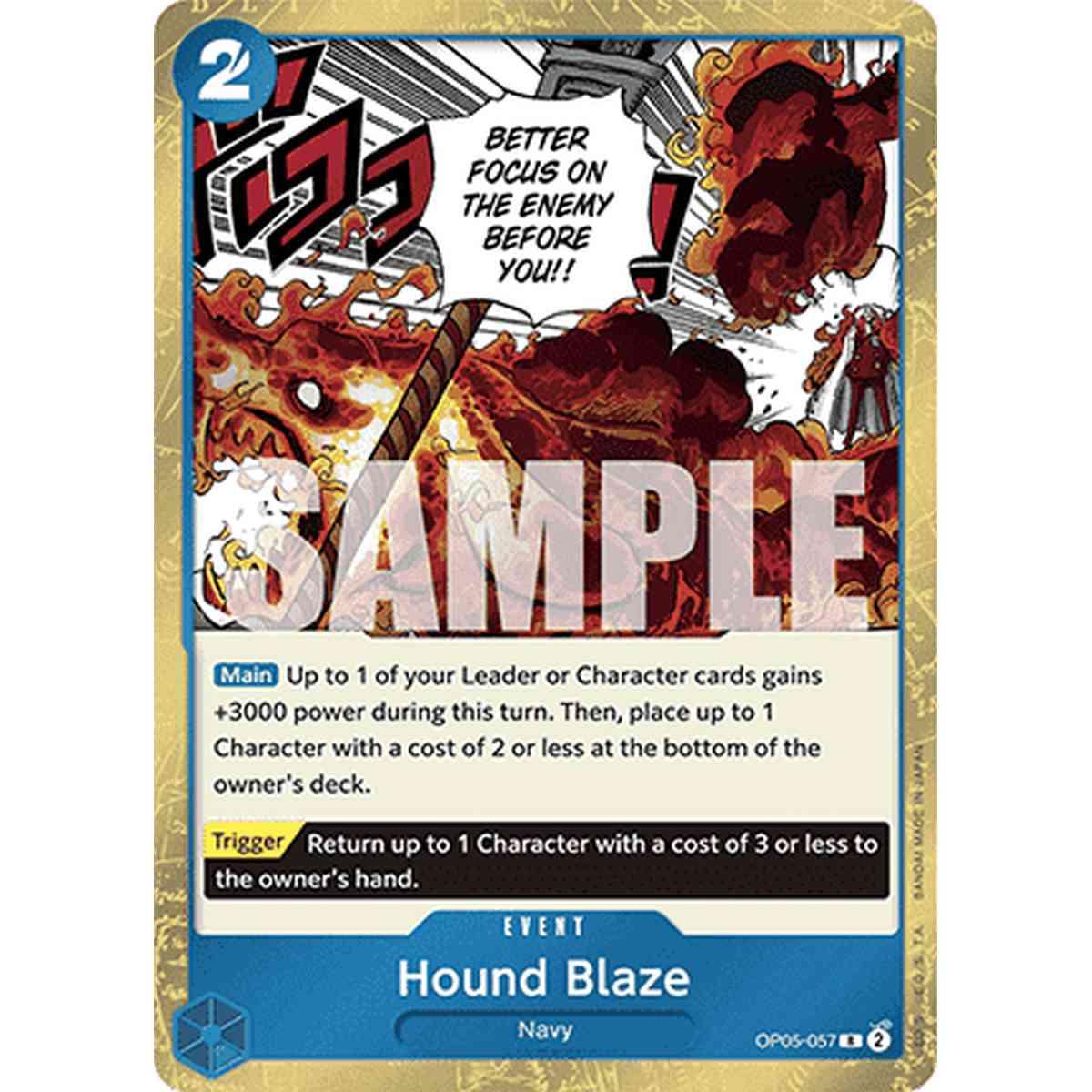 Hound Blaze (OP05-057) (V.1) - Hound Blaze (OP05-057) (V.1) - [PRB01][NM]