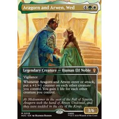 Aragorn and Arwen, Wed (V.1) - Aragorn and Arwen, Wed (V.1) - [HOC][NM] [Foil]