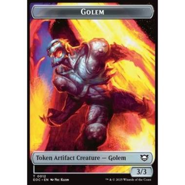 Golem Token (A 3/3) // Golem Token (A 9/9) - Golem Token (A 3/3) // Golem Token (A 9/9) - [TEOE][NM]