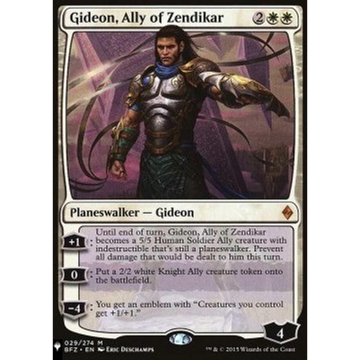 Gideon, Ally of Zendikar - Gideon, Ally of Zendikar - [MB2R][NM]