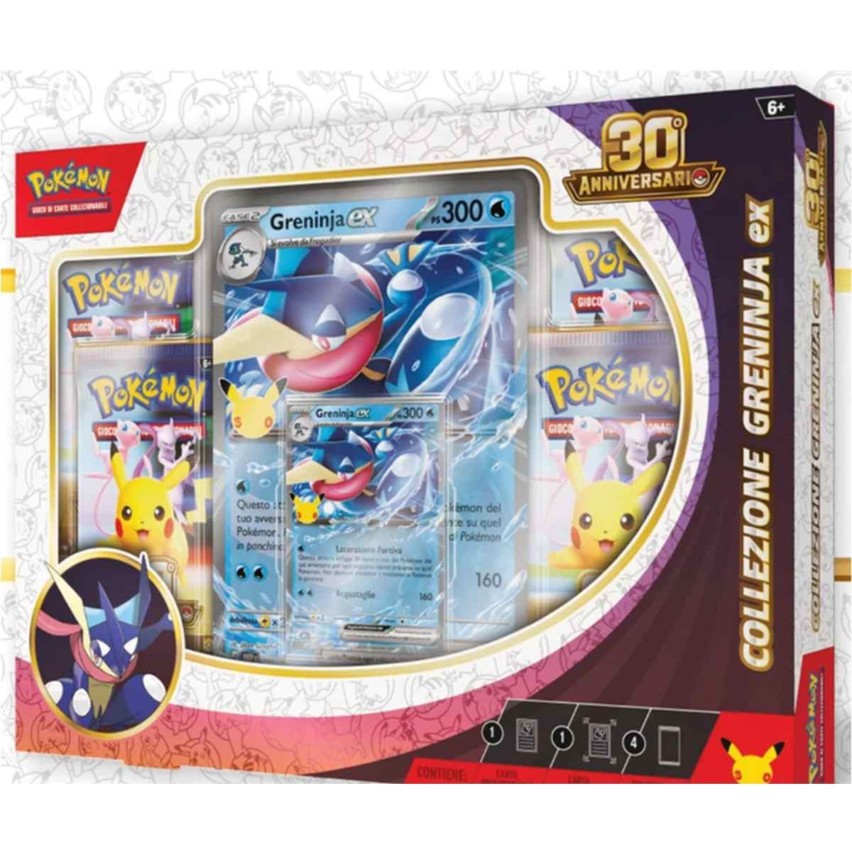 Collezione con Jumbo Pokemon 30° Anniversario Greninja ex Italiano