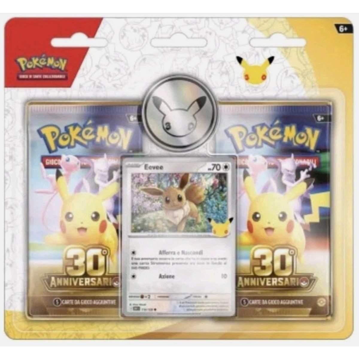 Collezione con Moneta Pikachu Pokemon 30° Anniversario Italiano