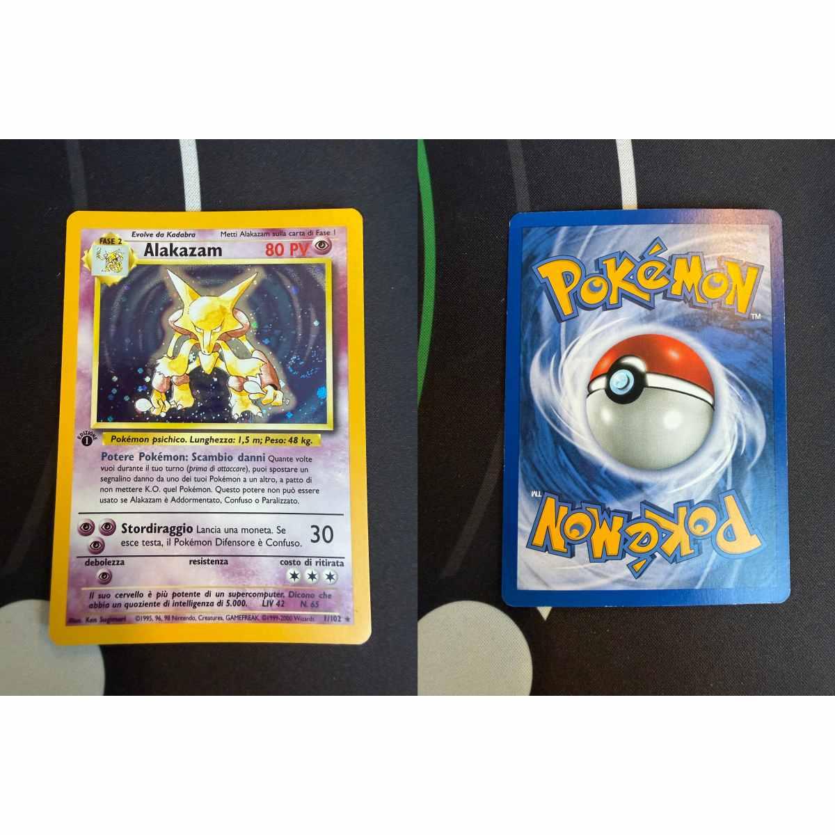 Alakazam - Holo Base Set Italian 1st edition - [BS][EX]