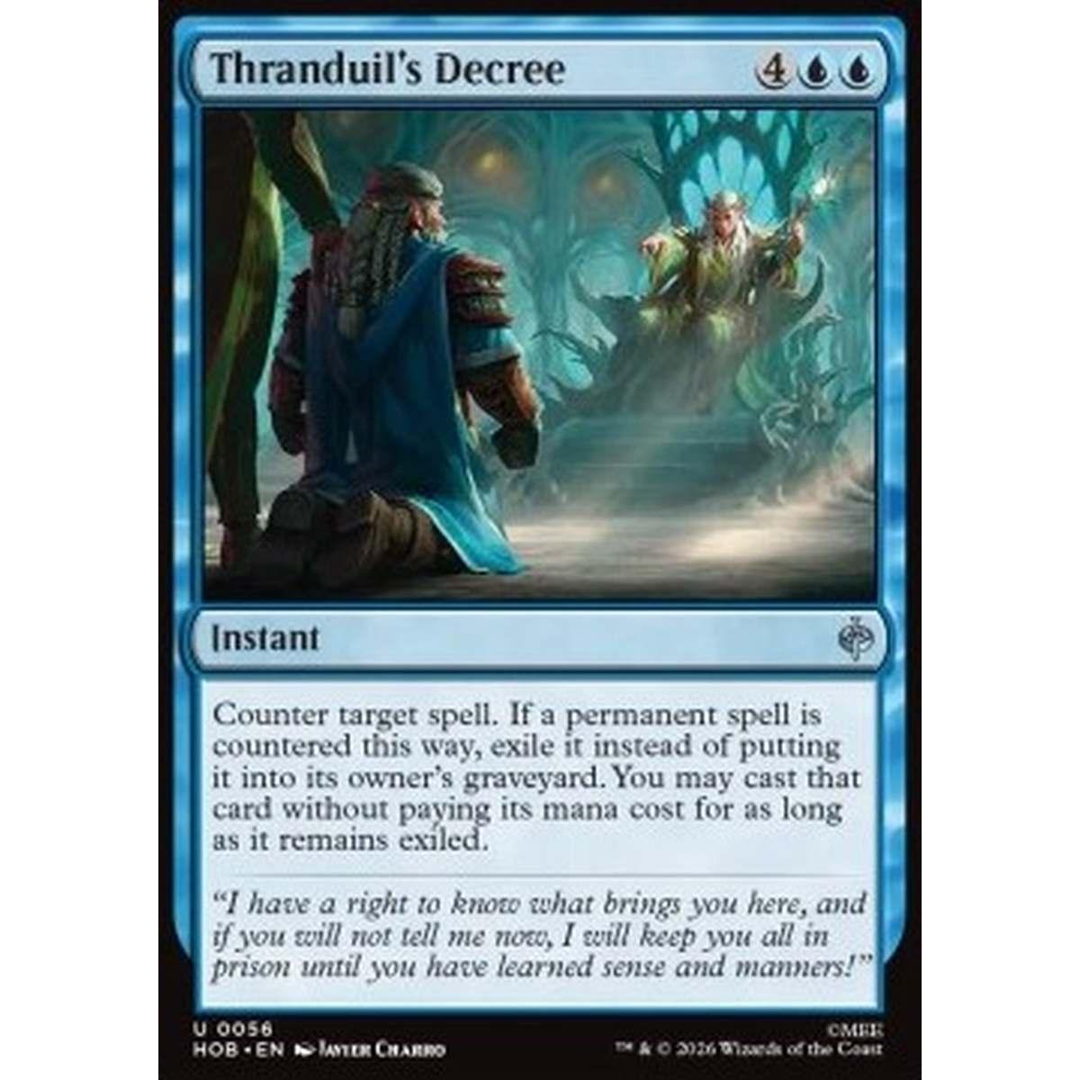 Thranduil's Decree - Thranduil's Decree - [HOB][NM] [Foil]
