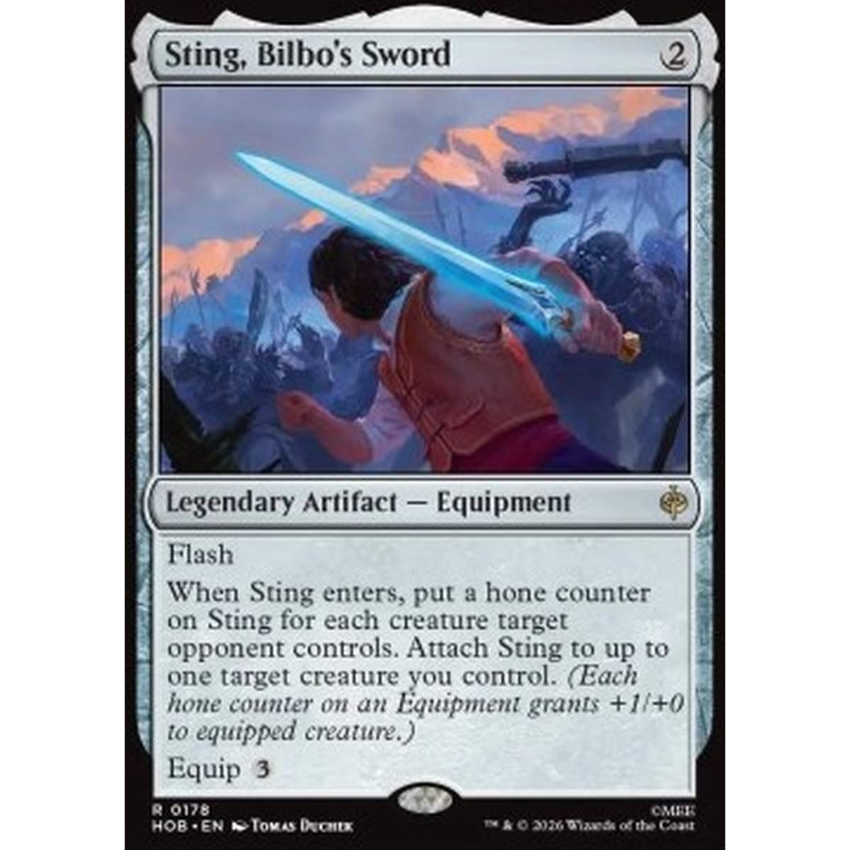 Sting, Bilbo's Sword - Sting, Bilbo's Sword - [HOB][NM] [Foil]