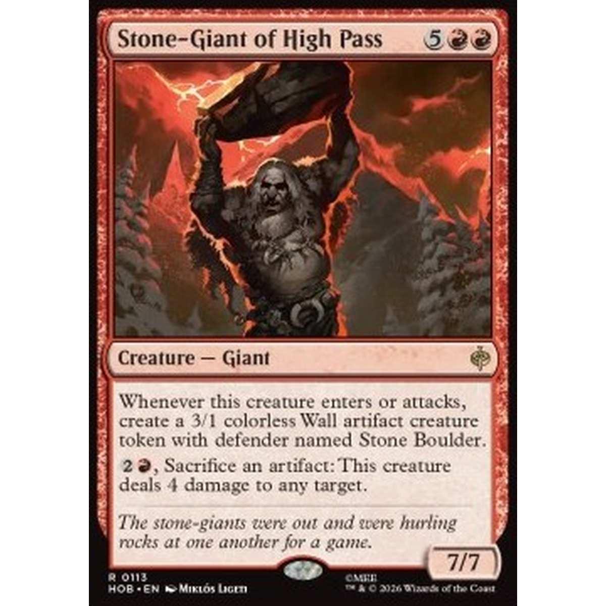 Stone-Giant of High Pass - Stone-Giant of High Pass - [HOB][NM] [Foil]
