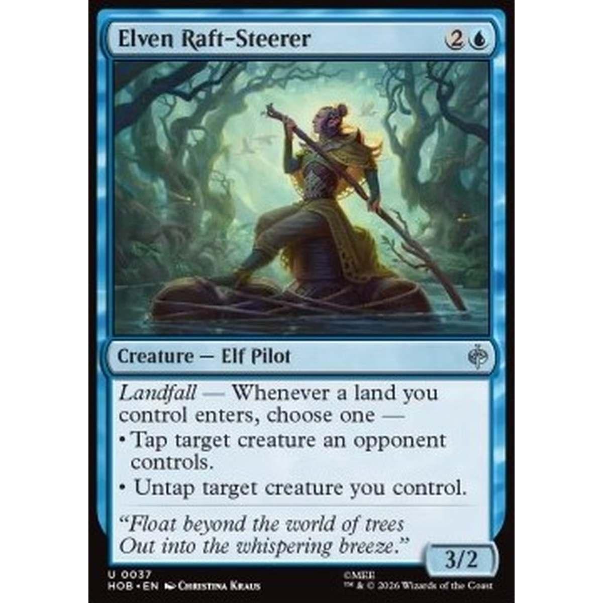 Elven Raft-Steerer - Elven Raft-Steerer - [HOB][NM] [Foil]