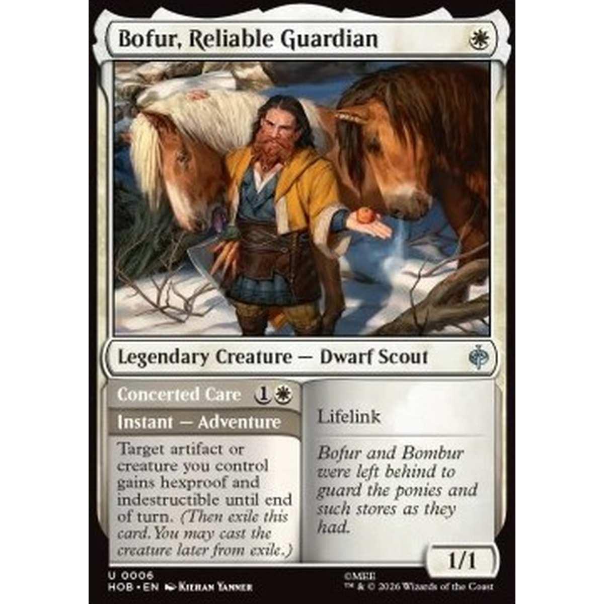 Bofur, Reliable Guardian // Concerted Care - Bofur, Reliable Guardian // Concerted Care - [HOB][NM] [Foil]