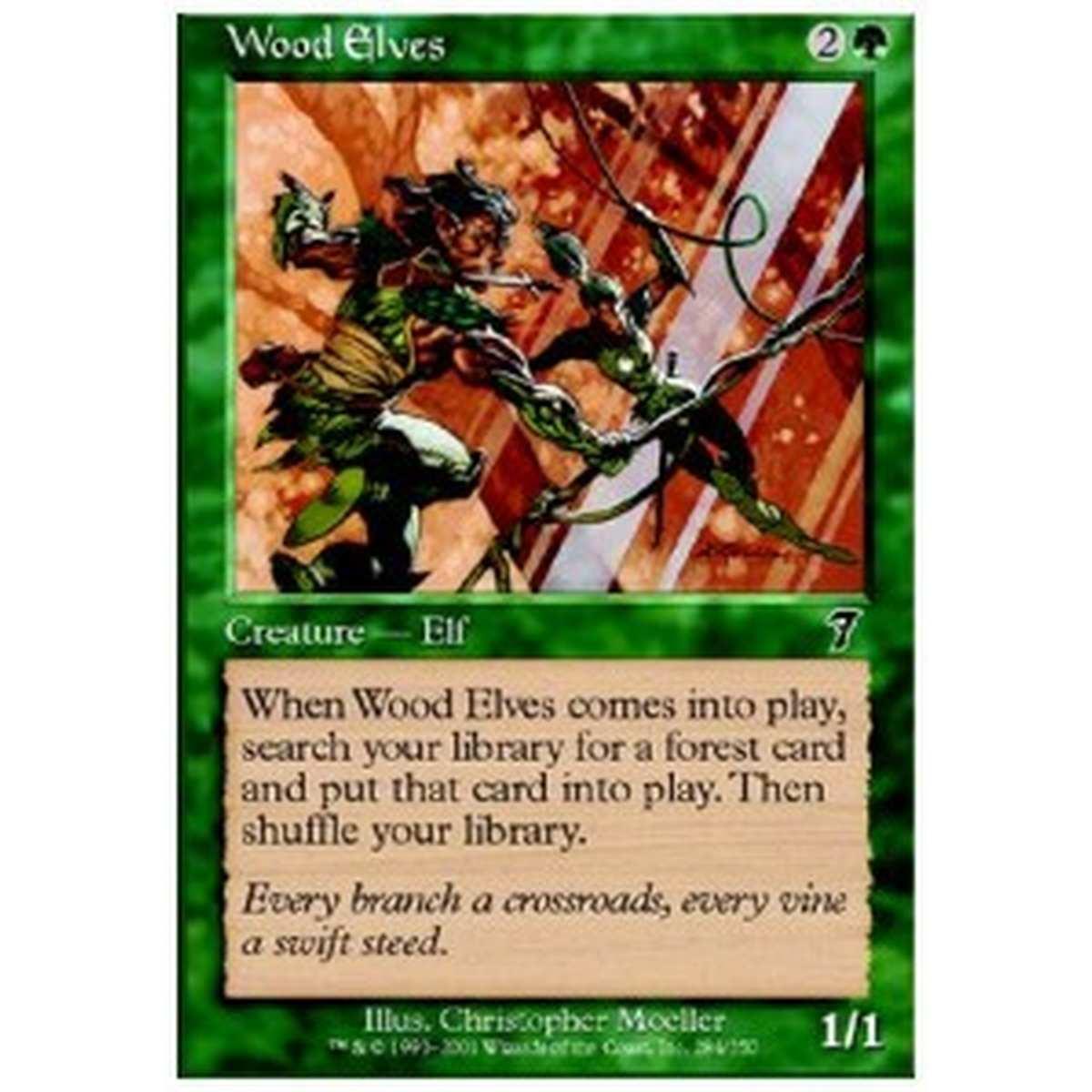 Wood Elves - ???? - [7ED][NM]