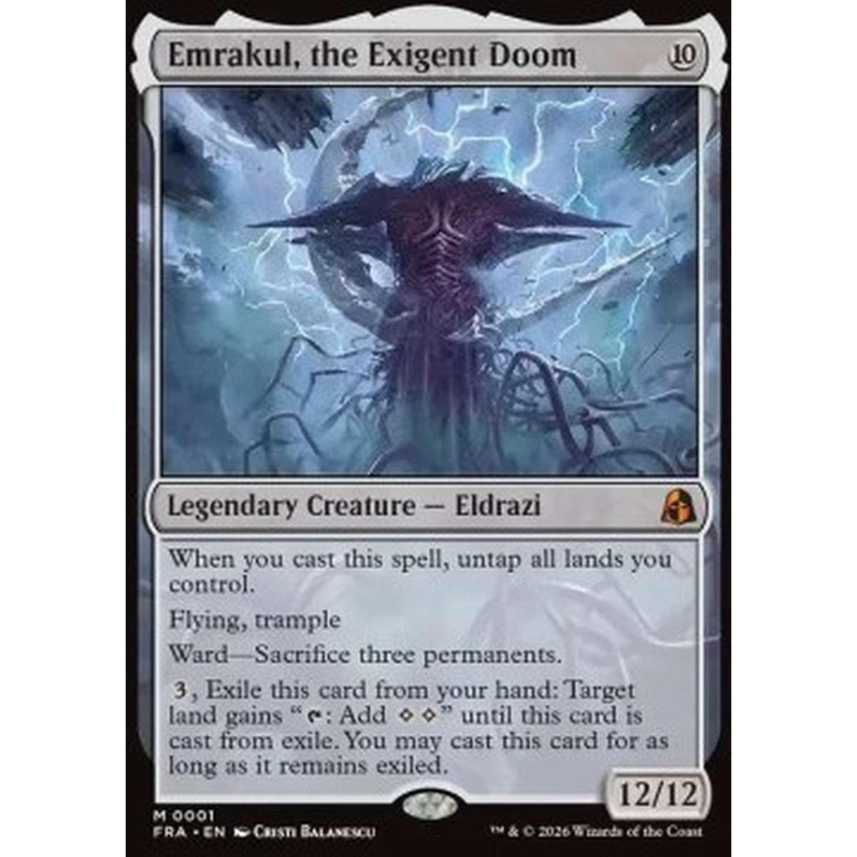 Emrakul, the Exigent Doom - Emrakul, the Exigent Doom - [FRA][NM]