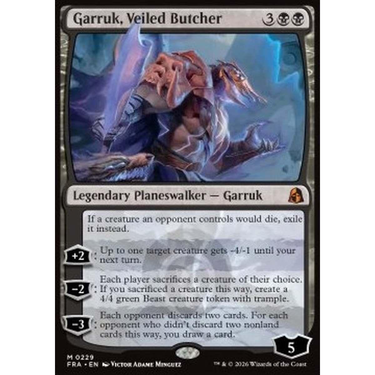 Garruk, Veiled Butcher - Garruk, Veiled Butcher - [FRA][NM]
