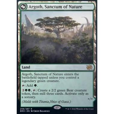 Argoth, Sanctum of Nature // Titania, Gaea Incarnate - Argoth, Sanctum of Nature // Titania, Gaea Incarnate - [BRO][EX]