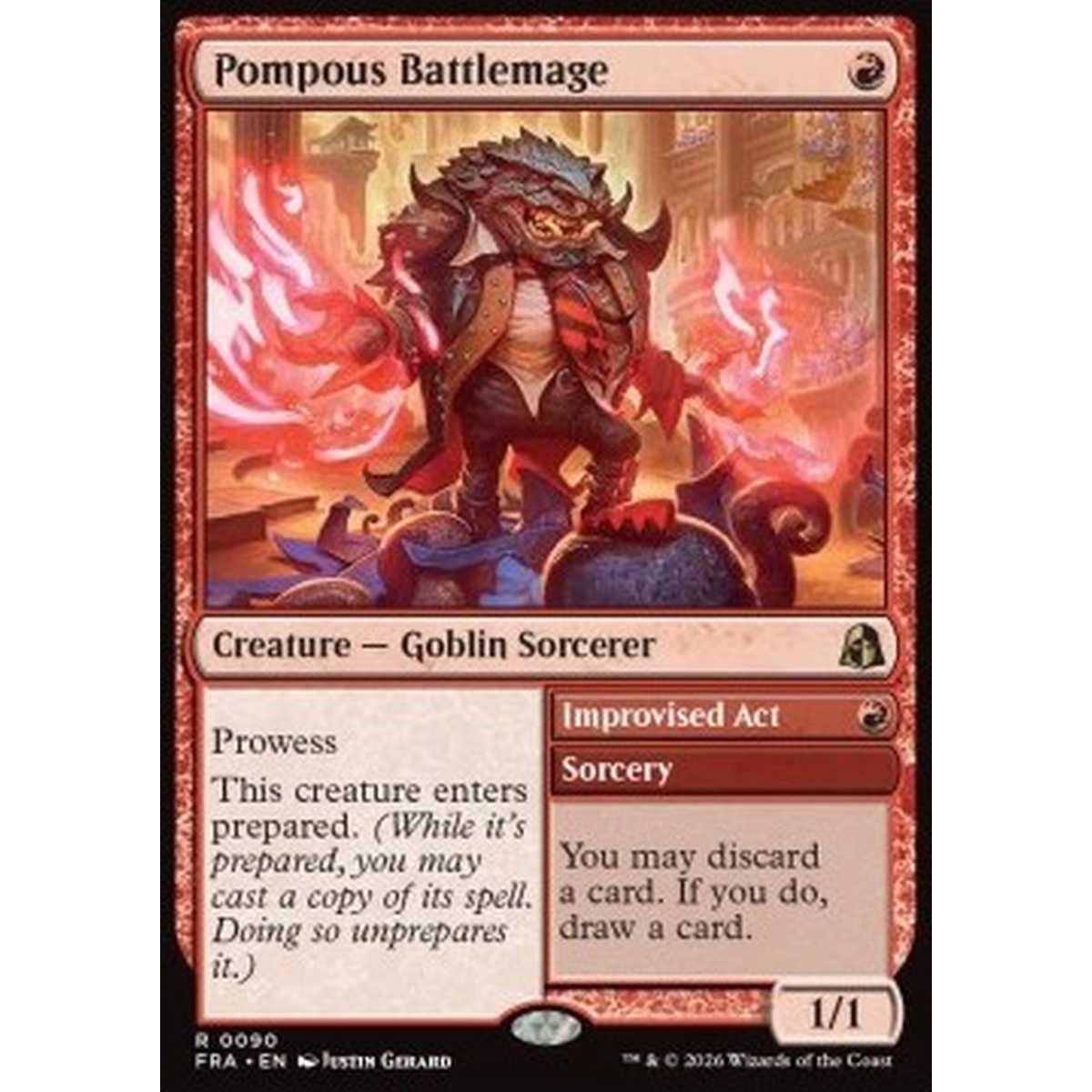 Pompous Battlemage // Improvised Act - Pompous Battlemage // Improvised Act - [FRA][NM]