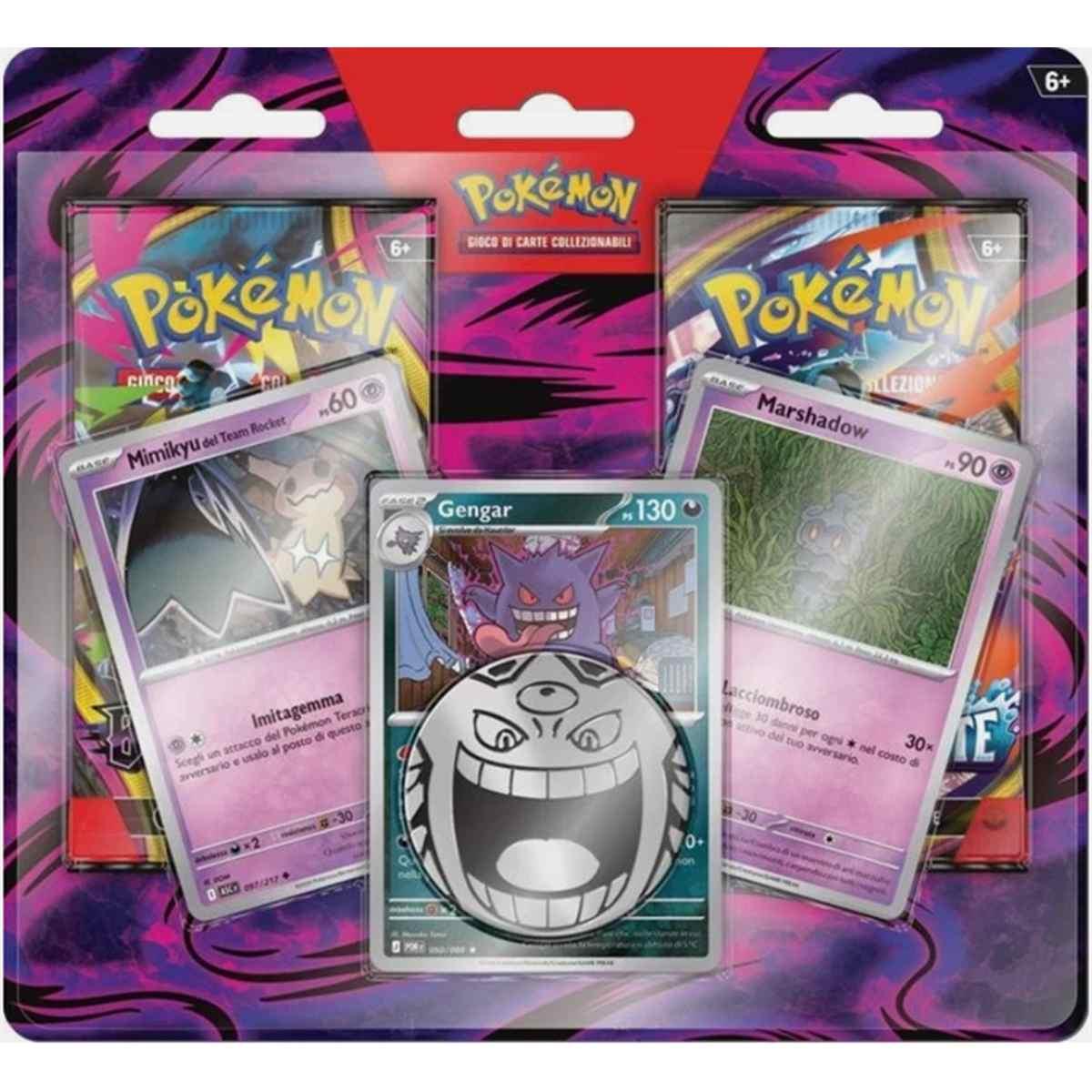 Pokemon Blister 2 Buste Gengar, Marshadow e Mimikyu Italiano