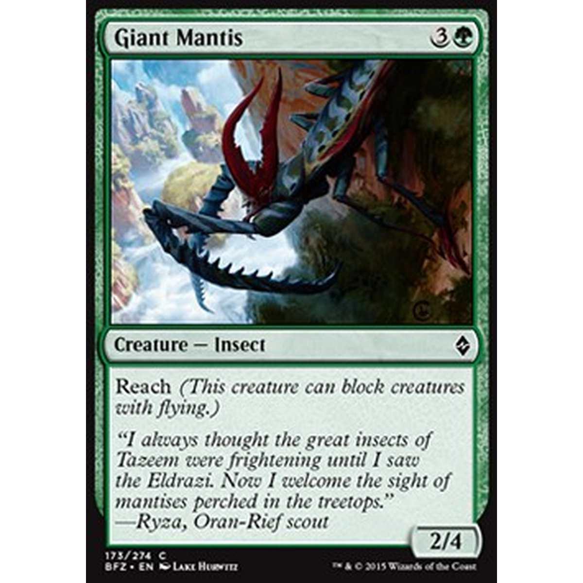 Giant Mantis - Mantide Gigante - [BFZ] [NM]