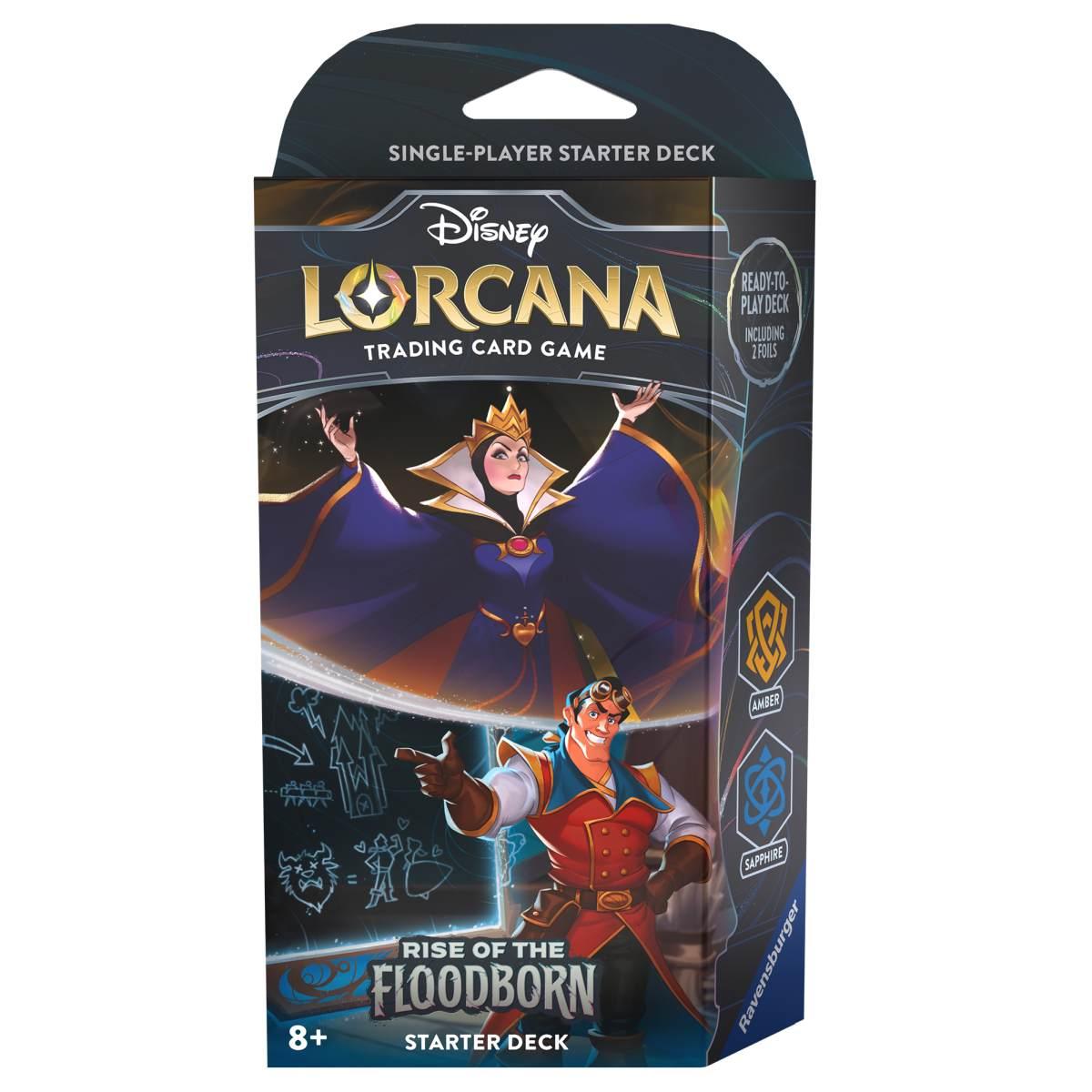 Rise of the Floodborn - Starter Deck Lorcana - Amber / Sapphire Maleficient Gaston ENG