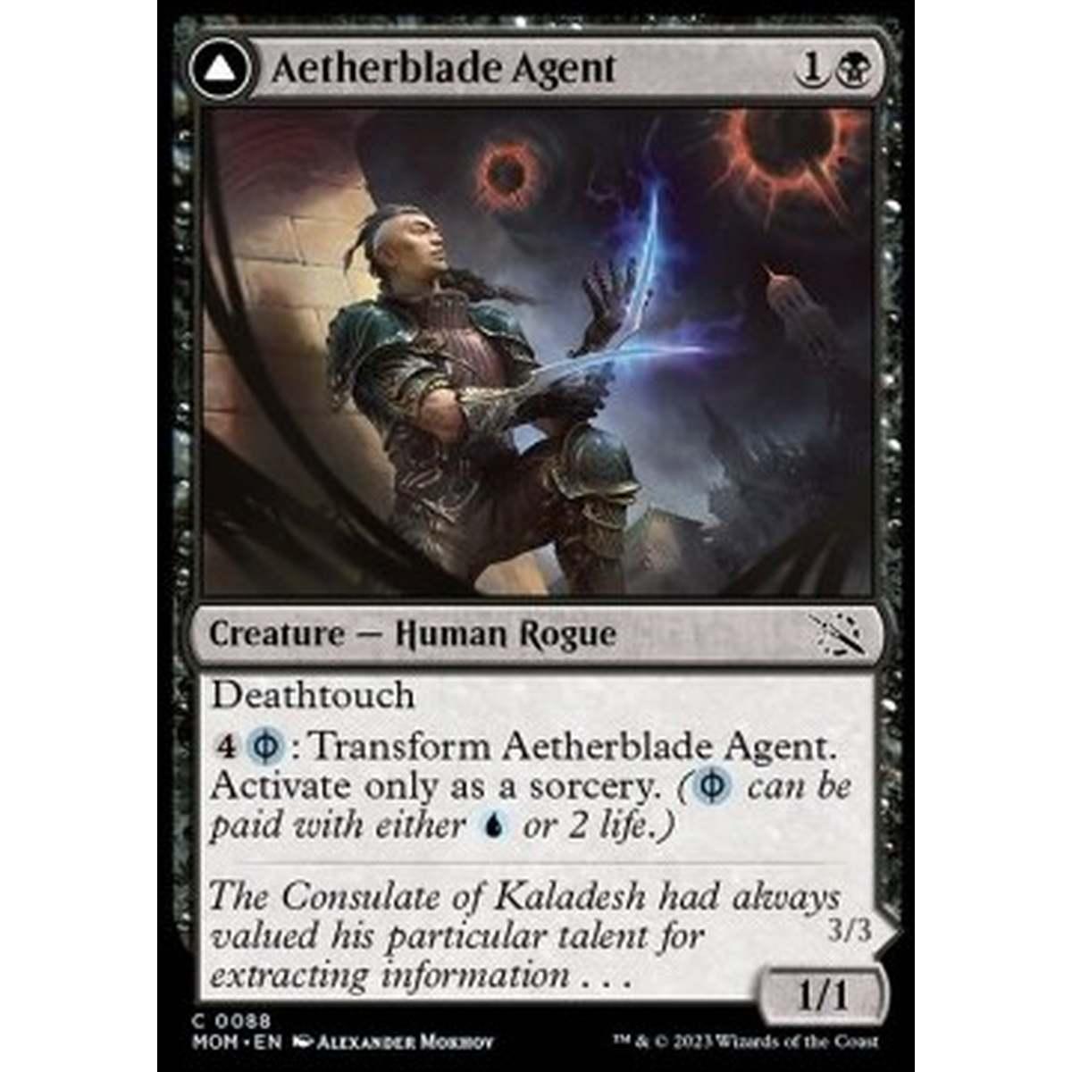 Aetherblade Agent // Gitaxian Mindstinger - Aetherblade Agent // Gitaxian Mindstinger - [MOM] [NM]