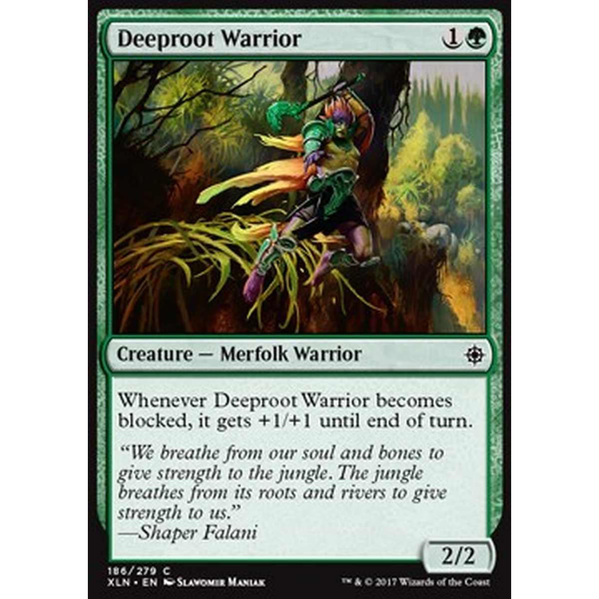 Deeproot Warrior - Guerriero di Fondalinfa - [XLN] [NM]