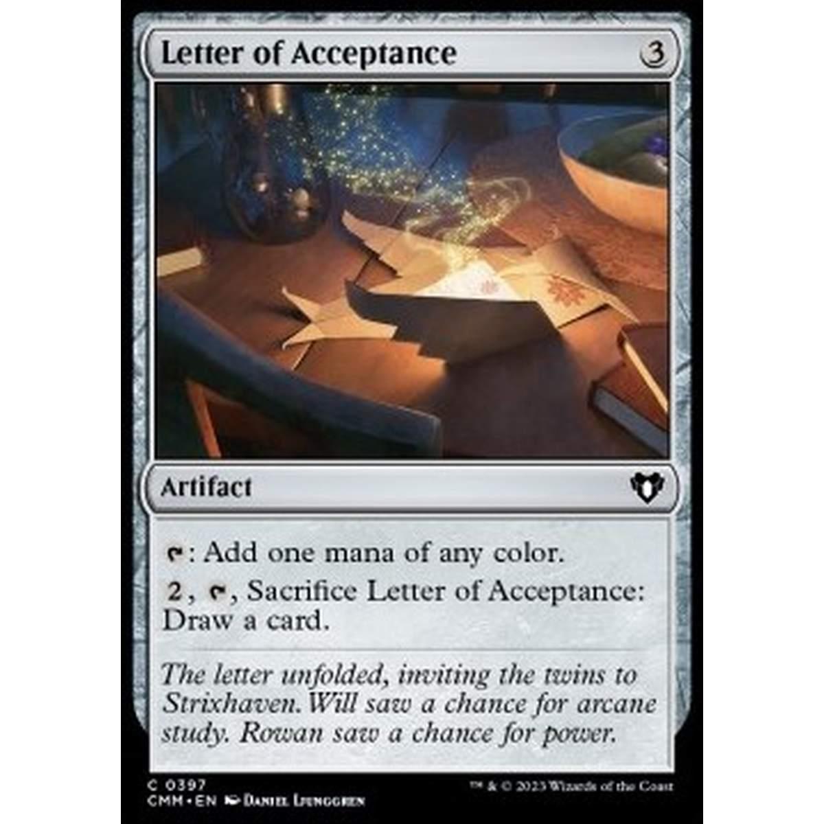 Letter of Acceptance - Letter of Acceptance - [CMM] [NM]