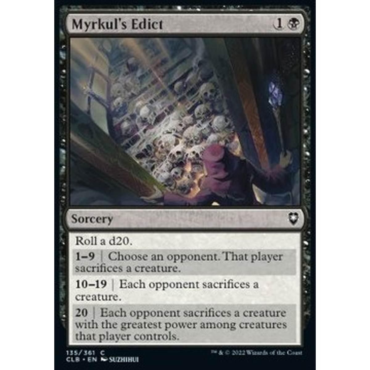 Myrkul's Edict - Myrkul's Edict - [CLB] [NM]